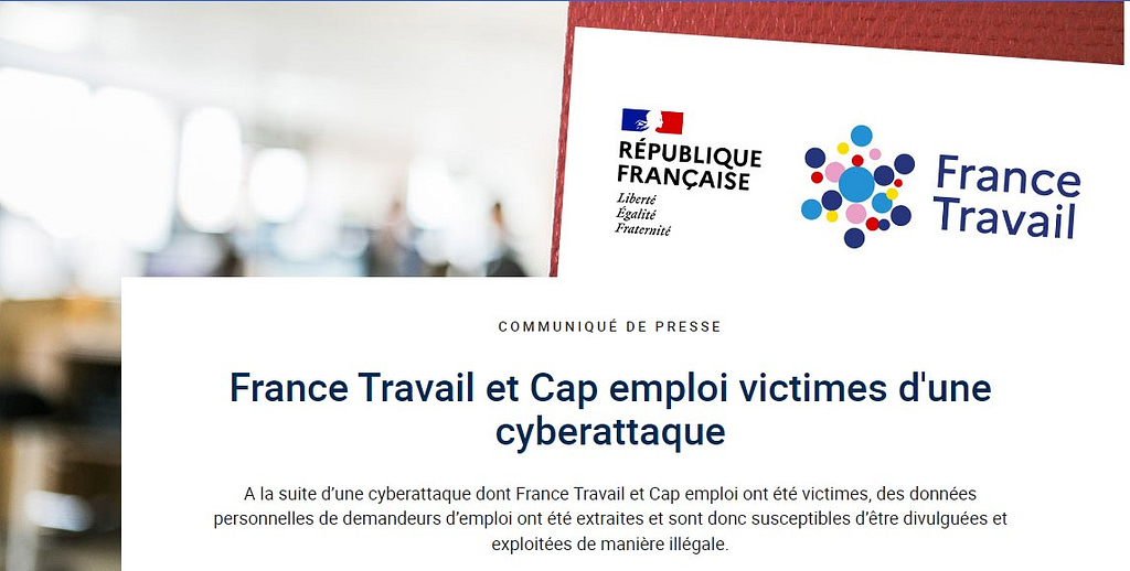 France Travail porte plainte suite à une cyberattaque